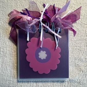 Ribbon Top Flower Notebook
